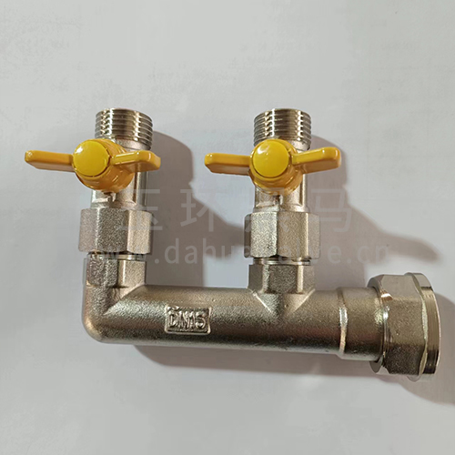 F three-way gas ball valve